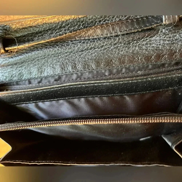 Brighton Crossbody Long Wallet Leather Black and Brown Brighton Heart - Picture 13 of 17